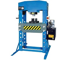 Пресс гидравлический Rossvik 100т, напольный, электропривод цвет синий RAL 5005 HJ0883.5005