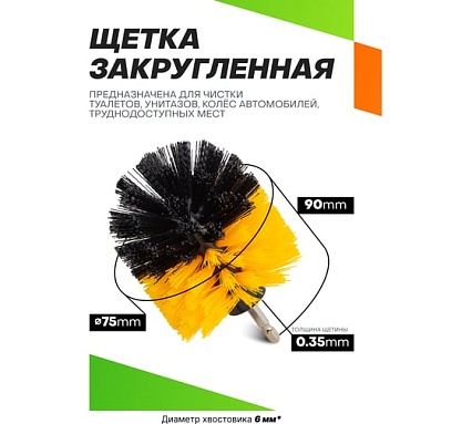 Щетки сменные для уборки, химчистки автомобиля, набор 10 предметов ISMA ISMA-7714(58511)