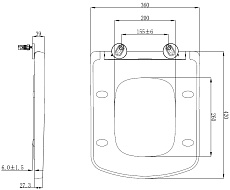 Крышка-сиденье Allen Brau Liberty HDA352 4.33006.20 с микролифтом, белый