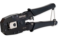 Кримпер для телефонных и компьютерных разъемов SHTOK КР-468 27105