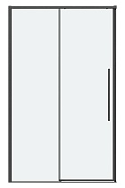 Душевая дверь Grossman Galaxy 100x195 прозрачное, графит сатин 100.K33.01.100.42.00