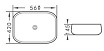 Раковина CeramaLux N 9243 56 см