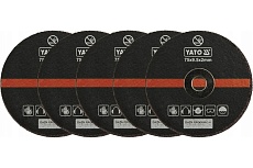 Диск отрезной по металлу (5 шт; 75х9.5х2 мм) Yato YT-0994