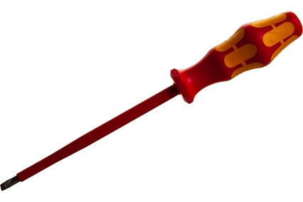 Отвёртка диэлектрическая WERA VDE, SL 1.2х6.5х150 мм, WE-006125