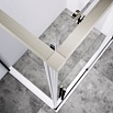 Душевой уголок Vincea Слим-Н (Slim-N) VSR-4SN9014CLBN 140x90 брашированный никель, стекло прозрачное