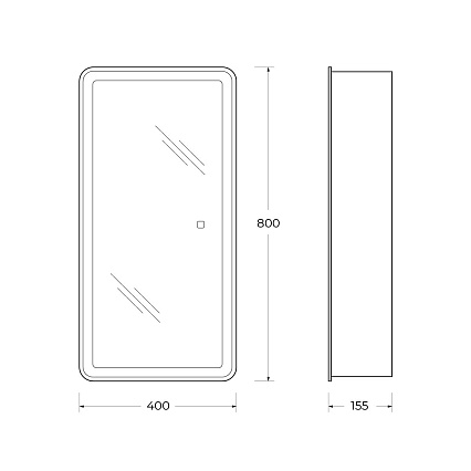 Мебель для ванной BelBagno Uno-Mini 40 см Bianco Opaco