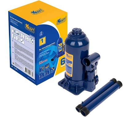 Бутылочный домкрат Kraft 6т Master KT 800068