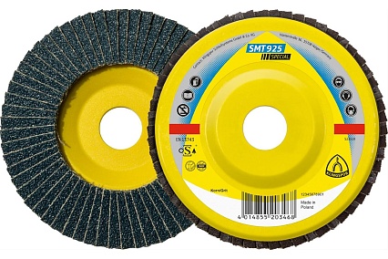 Круг лепестковый тарельчатый SMT925 115х22.23 мм, P40, прямой Klingspor 321670