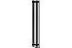 Вертикальный радиатор c нижним подключением, ARBIOLA Compact V 1750-63-06 VR, RAL 9005 матовый черный 257072