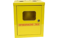 Шкаф RISPA для газ. счетч. метал. желтый межос.110мм с дверц., зад.стен. BK G4 (1.2л) В280*Ш230*Г200 ШГСДЗС 1,2л 110 мм межосевое ШГСДЗС-1.2-110