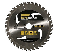 Диск пильный 165х20 мм, 36Z Hanskonner H9022-165-20-36T