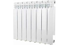 Радиатор алюминиевый секционный STI RUS (F) 500/96 8 секций (цвет - белый), боковое D220-00192