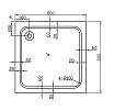 Поддон для душа Vincea VST-2AS-8080 80x80 см квадратный