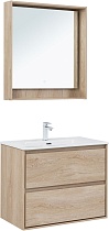 Мебель для ванной Aquanet Милан 80 см дуб светлый