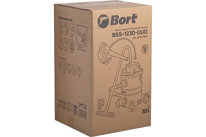 Пылесос для сухой и влажной уборки Bort BSS-1230-DUO 93417494