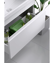 Мебель для ванной Aqwella Smart 80 см бетон светлый