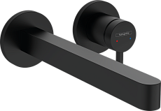 Смеситель для раковины Hansgrohe Finoris 76050670 с изливом 22,8 см, черный матовый