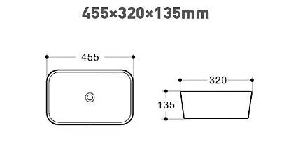 Раковина Art&Max AM280-T 45.5 см белый