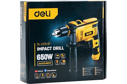 Сетевая ударная дрель Deli DL-CZ13-E1 13 мм/650 ВТ 102958