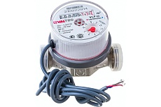 Универсальный квартирный водосчетчик Valtec с импульсным выходом, без сгонов, до +90С, 1.5м3, 1/2, 80 VLF-15U-IL