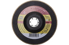 Лепестковый торцевой круг БАЗ для шлифования тип КЛТ 1 KK19XW зерно-электрокорунд нормальный P80 180x22 мм 36563-180-80