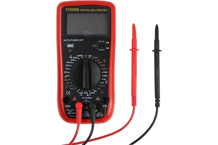 Мультиметр Тундра VC9208N, ACV/DCV, ACA/DCA, 200-200MΩ, 200nF-200mF, -20-1000C, 200 kHz 2768107