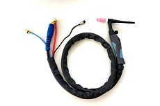 Горелка TIG WP 18FXV (4 м, M16x1.5+2 pin, вилка 35-50, водяное охлаждение, AC250А/DC350A, 0.5-4.0 мм) Энаргит WP18FXV-4-M16-2P-3550