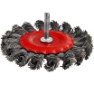 Кордщетка радиальная с хвостовиком Flex 207-209 (100 мм; d6; витая проволока) Hammer 62121