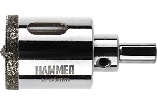 Коронка алмазная трубчатая по керамограниту Flex 226-010 DHS (35х65 мм; высота сегмента 5 мм; A3; 60Р) Hammer 58973
