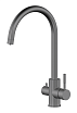 Смеситель для кухни Oliveeka OL-458022-BGM с подкл. к фильтру, оружейный металл