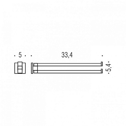 Полотенцедержатель Colombo Basic Q B3712.CR хром