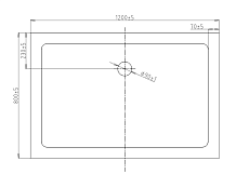 Поддон для душа Orans Tray TS1280-4 120x80 прямоугольный