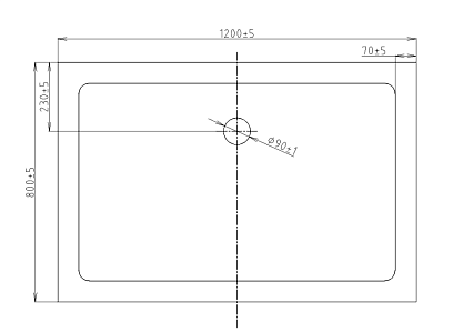 Поддон для душа Orans Tray TS1280-4 120x80 прямоугольный