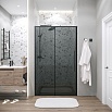 Душевая дверь Grossman Galaxy 120x195 тонированное, черный матовый 100.K33.01.120.21.10