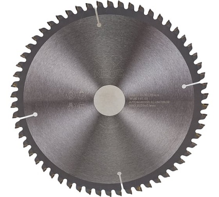 Диск пильный по цветным металлам и ламинату (190x30/20 мм; Z58) KEOS WMB190.58