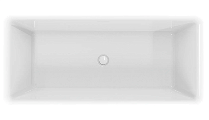 Акриловая ванна AQUAme AQM3502GW 167x75 см белый глянец