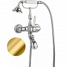 Смеситель для ванны Margaroli Classica RU1004AA01GD золото с гарнитуром