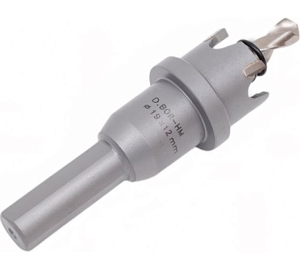 Коронка по металлу HM (19х12 мм; хвостовик 10 мм; комплект) D.BOR HS-HM-12-019-T