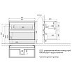 Тумба с раковиной Lemark Combi 100 см дуб кантри
