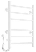 Полотенцесушитель электрический Domoterm Аврора DMT 109-6 40х60 EK ТЭН слева, белый