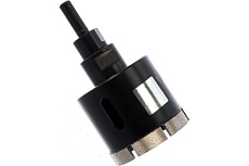 Коронка алмазная по керамограниту, серебряная пайка (60 мм) TRIO-DIAMOND GCB767