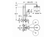 Душевая стойка Grohe New Tempesta 200 26244001