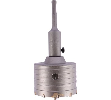 Коронка по кирпичу, камню, бетону 85 мм, М22, SDS-plus для перфоратора DERZHI 8306-012