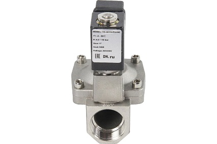 Электромагнитный клапан DN.ru VS2W-401N-PU-NC Ду25 Ру10 сталь 220В AC пилотный D130-01279