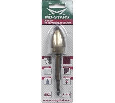 Сверло (33х117 мм) по керамике, стеклу, мрамору, черепице MD-STARS С/33*117
