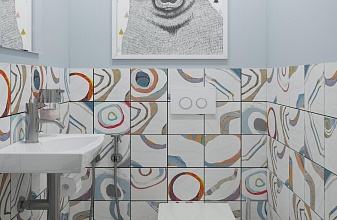 Дизайн проект туалета «Абстракционизм»