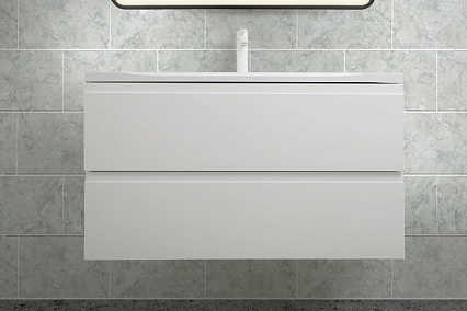 Мебель для ванной Art&Max Bianchi 90 см, белый матовый