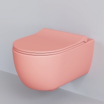 Крышка-сиденье Ambassador Abner 102T20901S тонкое, розовый матовый