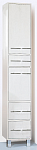 Шкаф пенал Бриклаер Чили 34 см с корзиной, светлая лиственница
