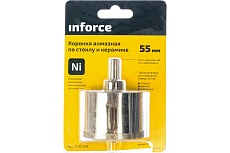 Коронка алмазная по стеклу и керамике (55 мм; 30 мм) Inforce 11-01-076